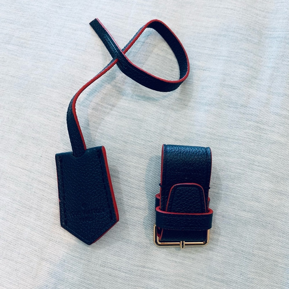 Louis Vuitton leather tag